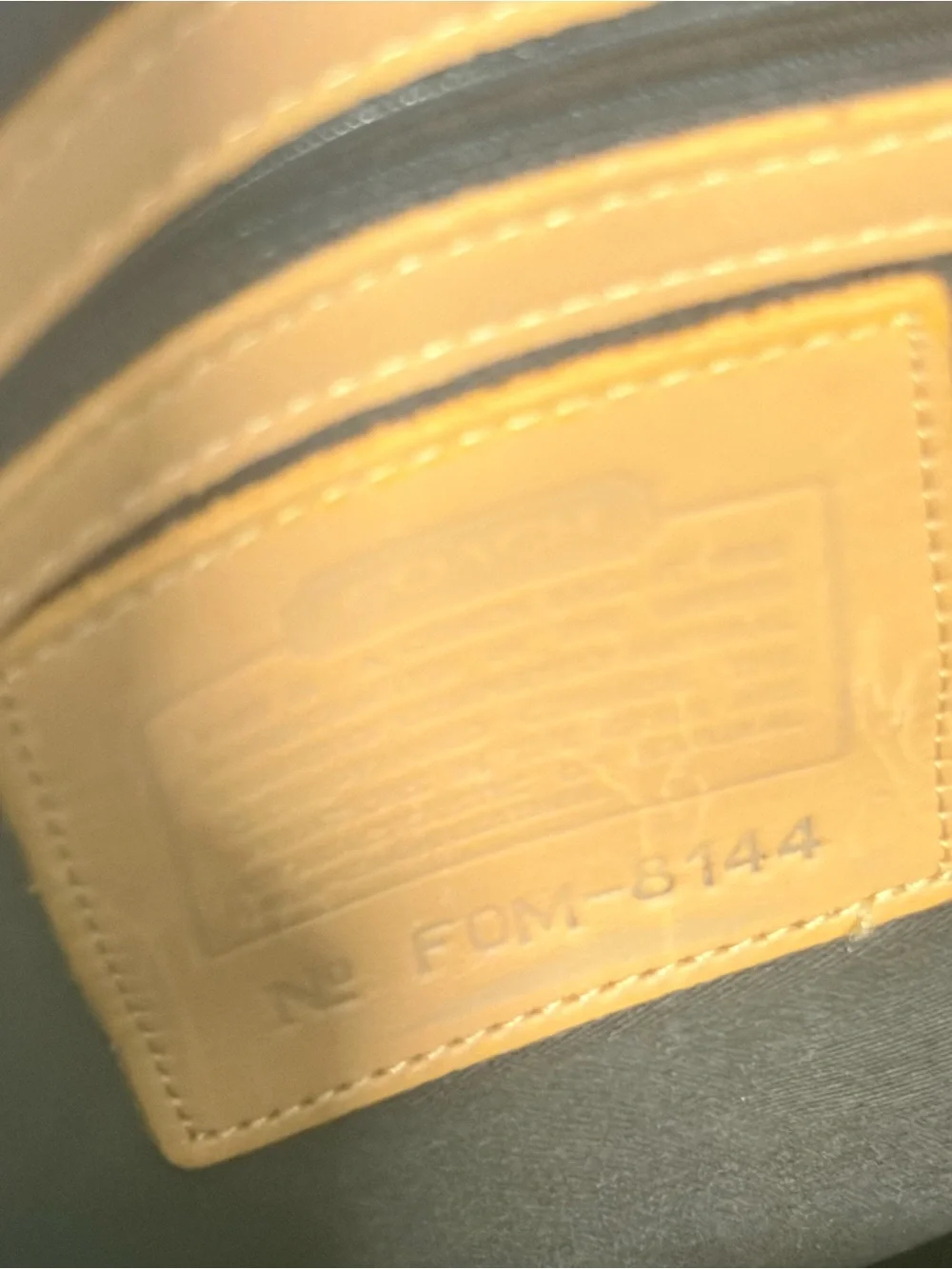 Coach authentic leather